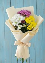 Букет цветов из:  Хризантемы в Краснооктябрьском