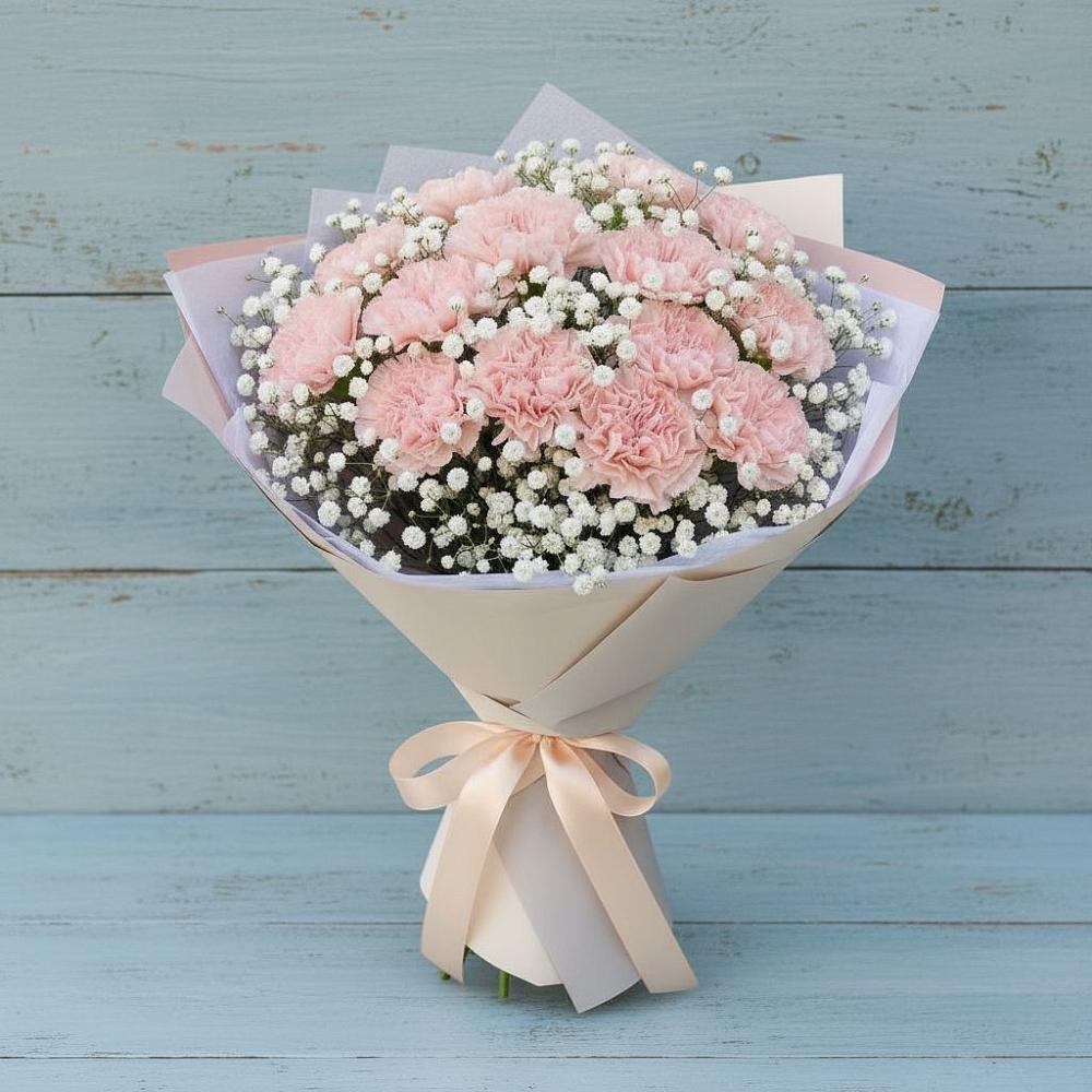 Букет цветов из: Гвоздики в Краснооктябрьском