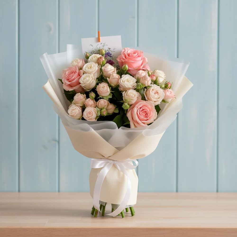 Букет цветов из: Розы в Краснооктябрьском