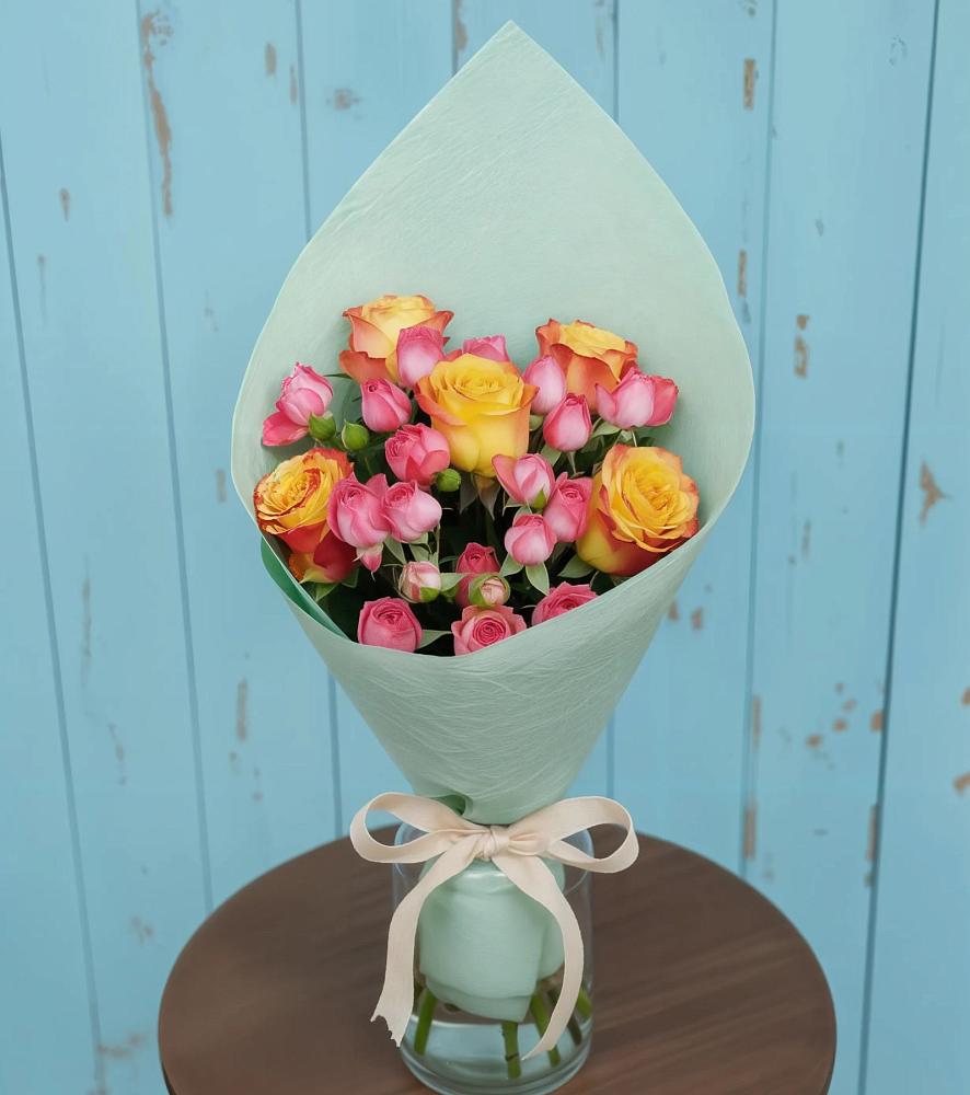 Букет цветов из: Розы в Краснооктябрьском