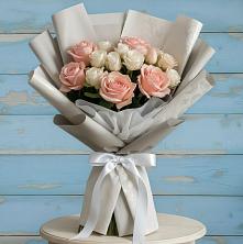 Букет цветов из:  Розы в Краснооктябрьском