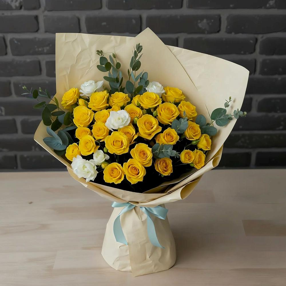 Букет цветов из: Розы в Краснооктябрьском