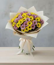 Букет цветов из:  Хризантемы #REPLACE_PRED# Краснооктябрьском