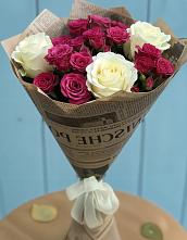 Букет цветов из:  Розы в Краснооктябрьском