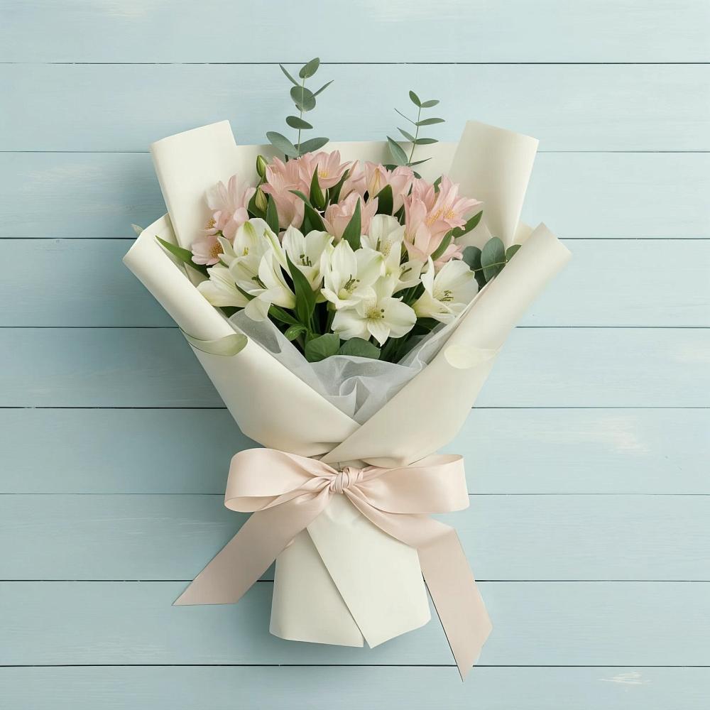 Букет цветов из: Альстромерии в Краснооктябрьском