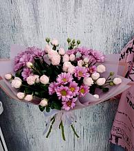Букет цветов из:  Розы и Хризантемы #REPLACE_PRED# Краснооктябрьском