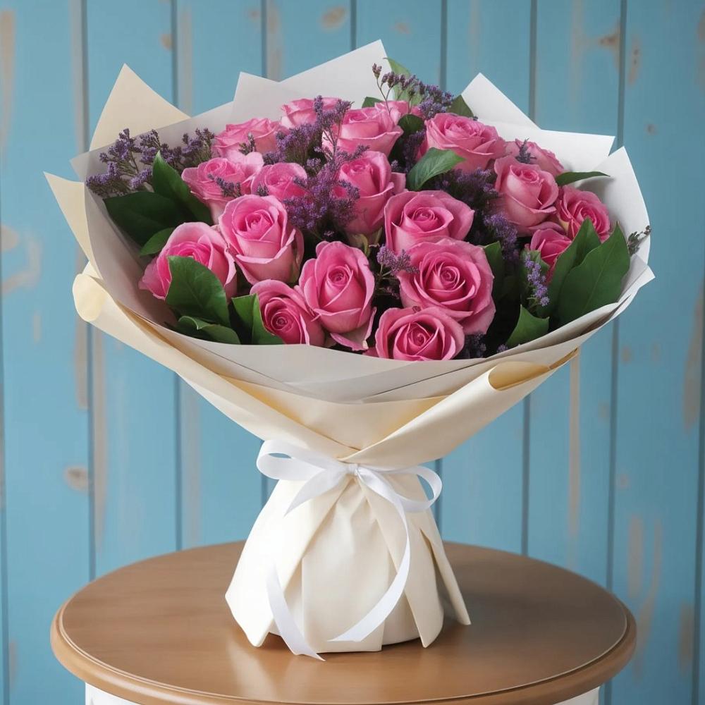 Букет цветов из: Розы в Краснооктябрьском