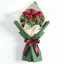 Букет цветов из:  Розы в Краснооктябрьском